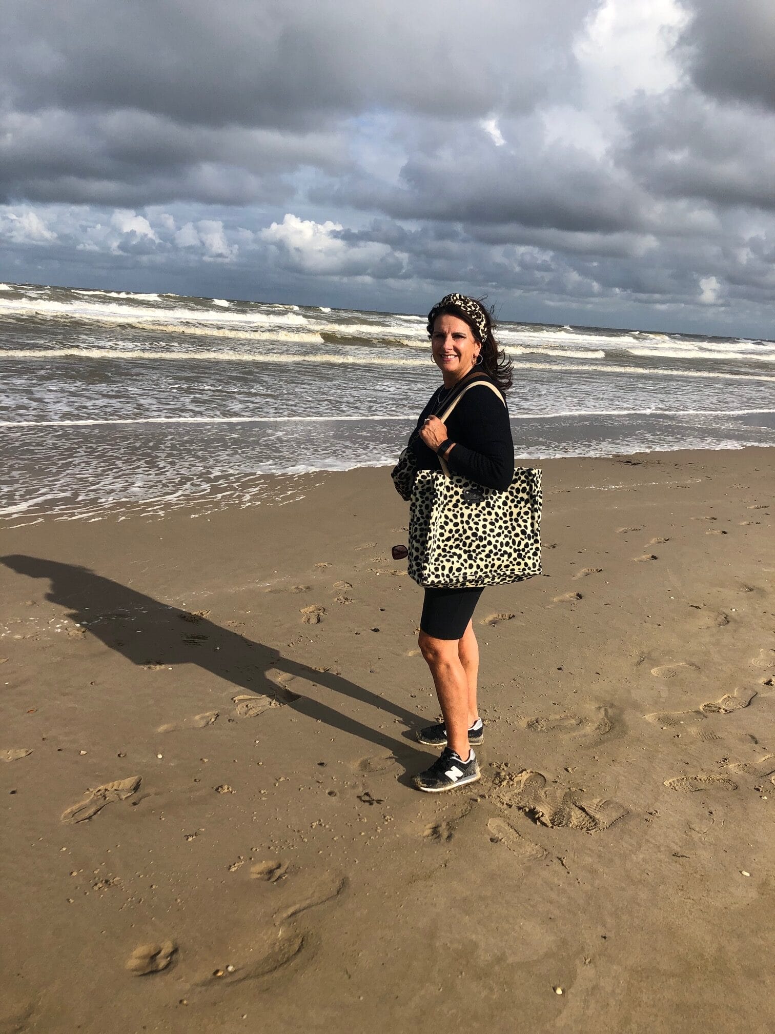 Duurzame jute shopper bekleed met bontachtige cheetahprint - Afbeelding 3