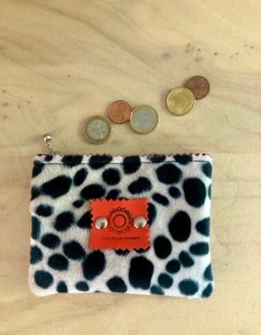 Portemonneetje met ritsje van bontachtige cheetahprint