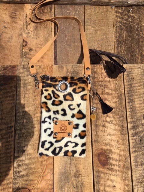 Cross-over festivaltasje van bontachtige luipaardprint
