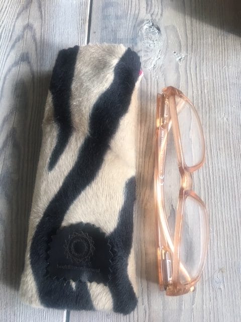 Brilhoesje van zachte beige zwarte zebraprint - Afbeelding 2