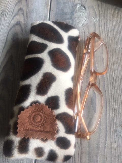 Brilhoesje van zachte bontachtige giraffeprint - Afbeelding 3