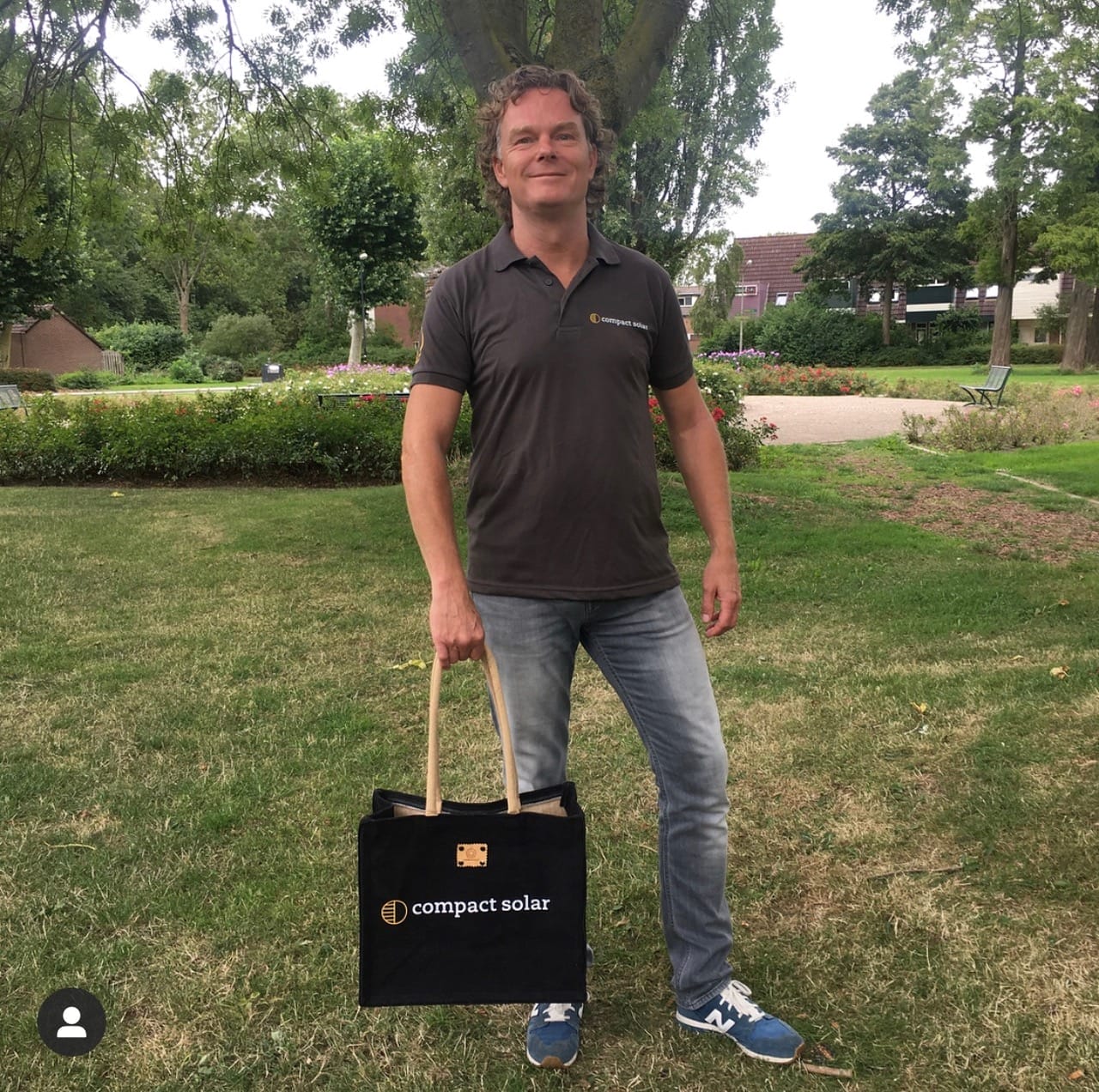 Duurzame shopper bekleed met blue-of black denim bedrukt met je logo - Afbeelding 2