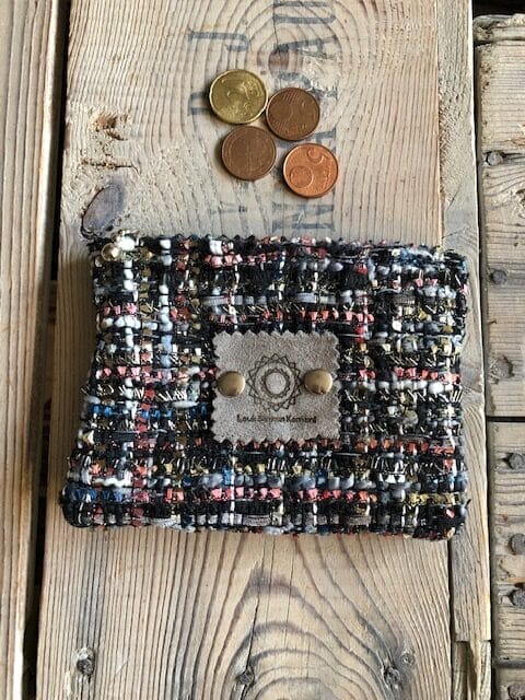 Portemonneetje met rits van chique zwarte Sjanella