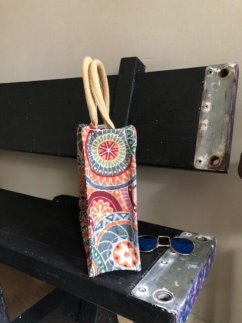 Handtas bekleed met gobelin in retro look - Afbeelding 3