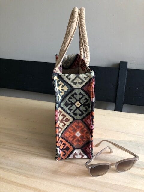 Handtas bekleed met gobelin in retro to the max - Afbeelding 3