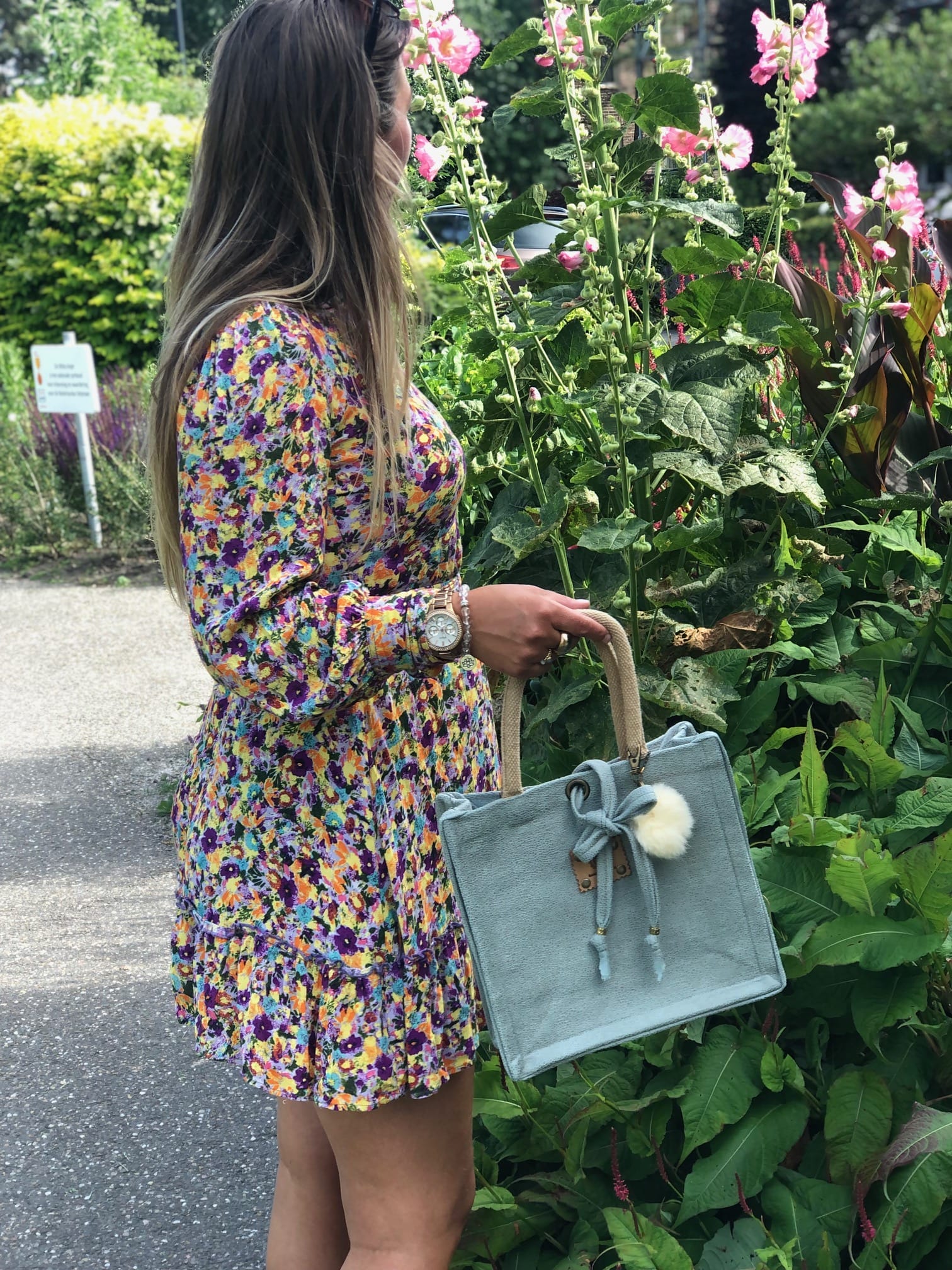 Handtas bekleed met mooie mintgroene leatherlook - Afbeelding 4