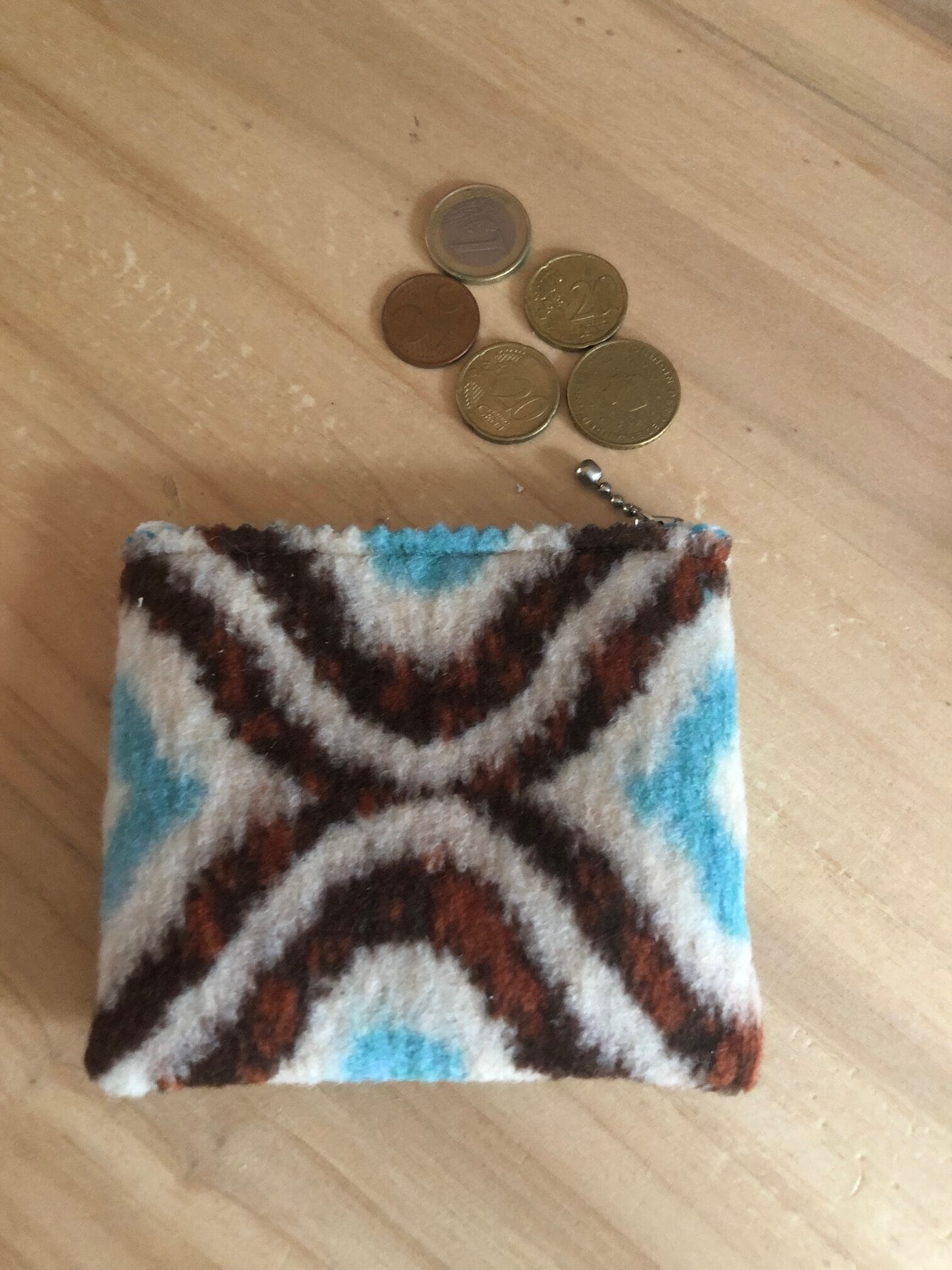 Portemonneetje met ritsje van Retro Wooly - Afbeelding 2