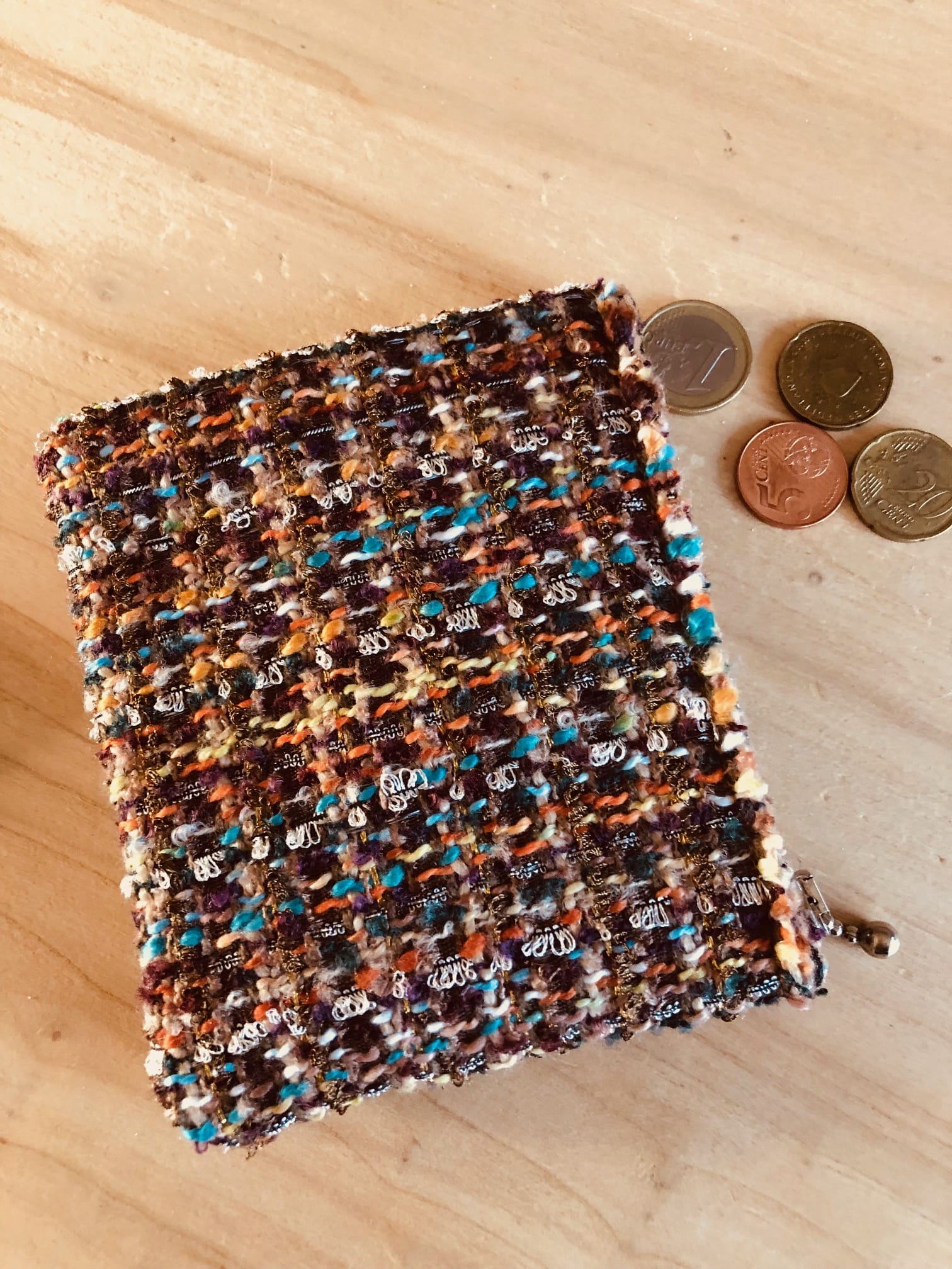 Portemonneetje met rits van chique bruine Sjanellio - Afbeelding 2