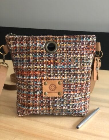 cross-over schoudertas XL van chique bruine Sjanellio