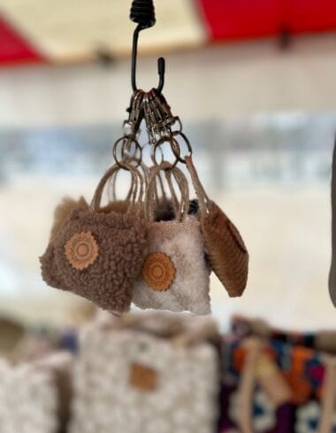 Minitasje sleutelhanger