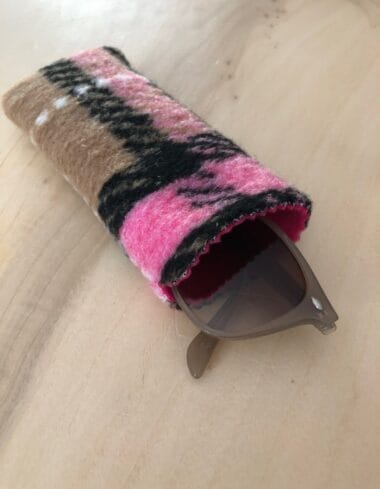 Brilhoesje van coocked wool geruite Valentina