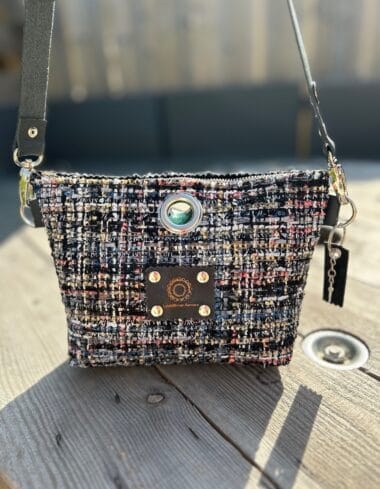 Cross-over schoudertas van chique zwarte Sjanella