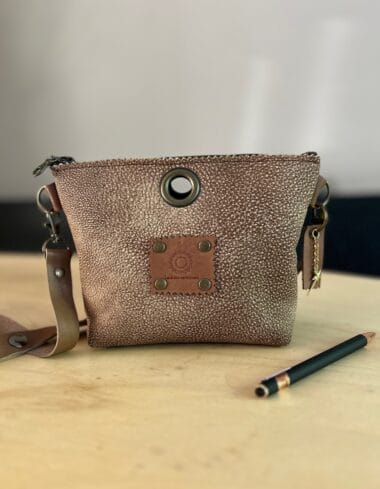 Heuptas van bruine Cantara leather