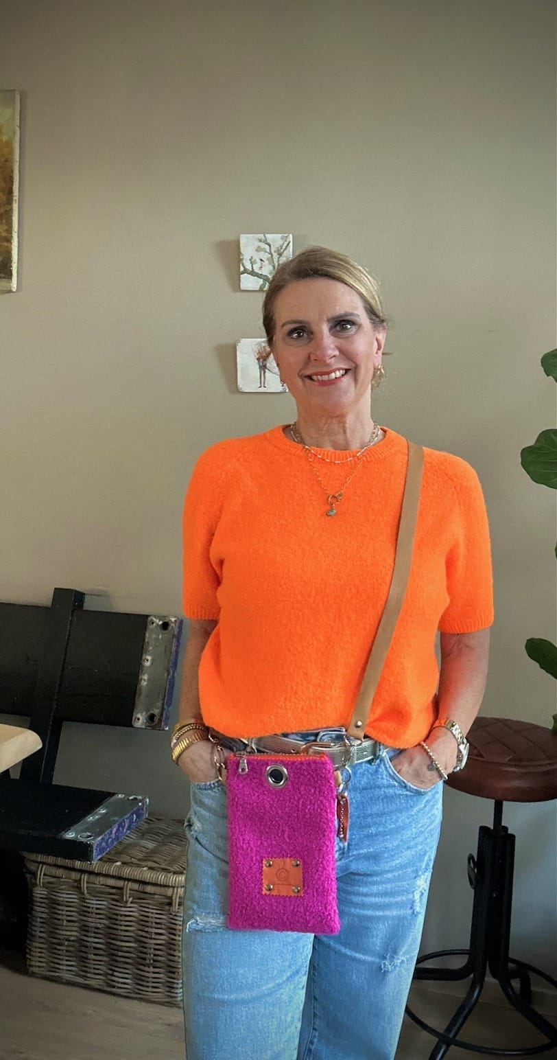 Festivaltasje van fuchsia Tedolino