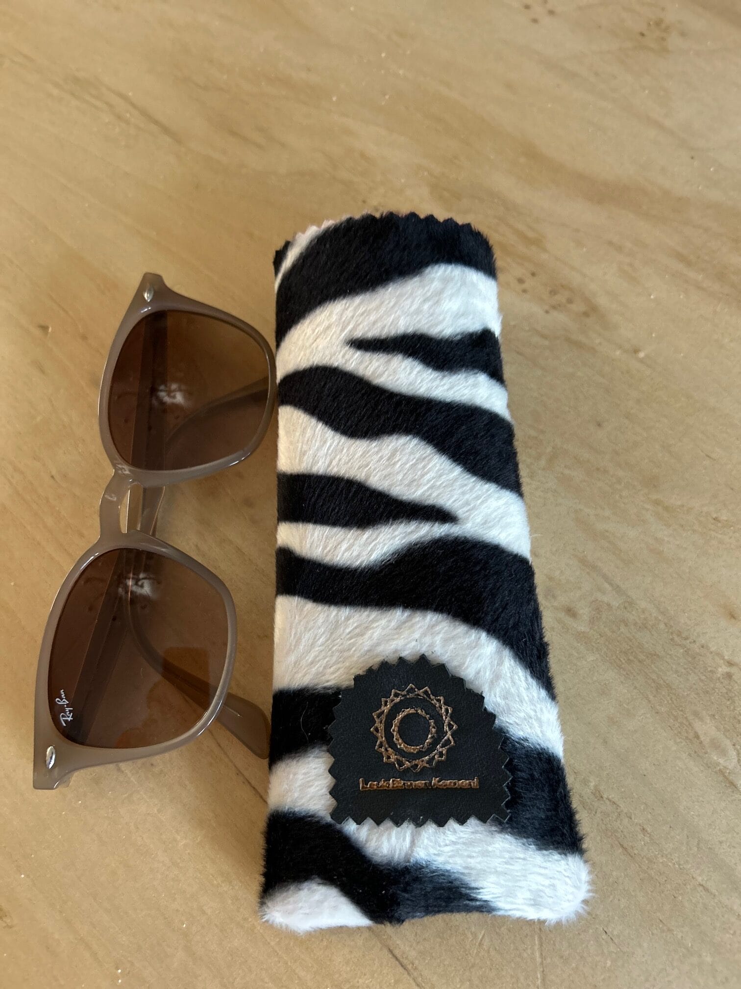 Brilhoesje van zwart witte zebraprint