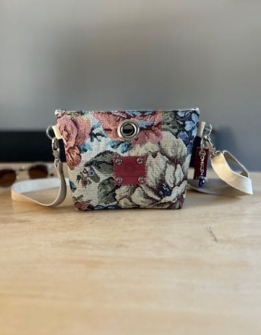 Cross over tas gobelin vintage flower Sand