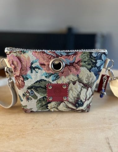 Cross over tas gobelin vintage flower Sand